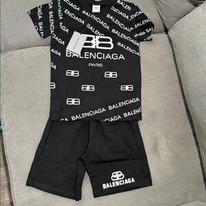 NWT Matching Set Black Set with White Logo